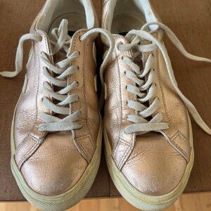Veja Rose Gold Sneakers US Size 8 (Europe 39)